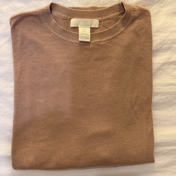 H&M Fine Knit Shirt in dusty pink in S - Picture 1 of 4